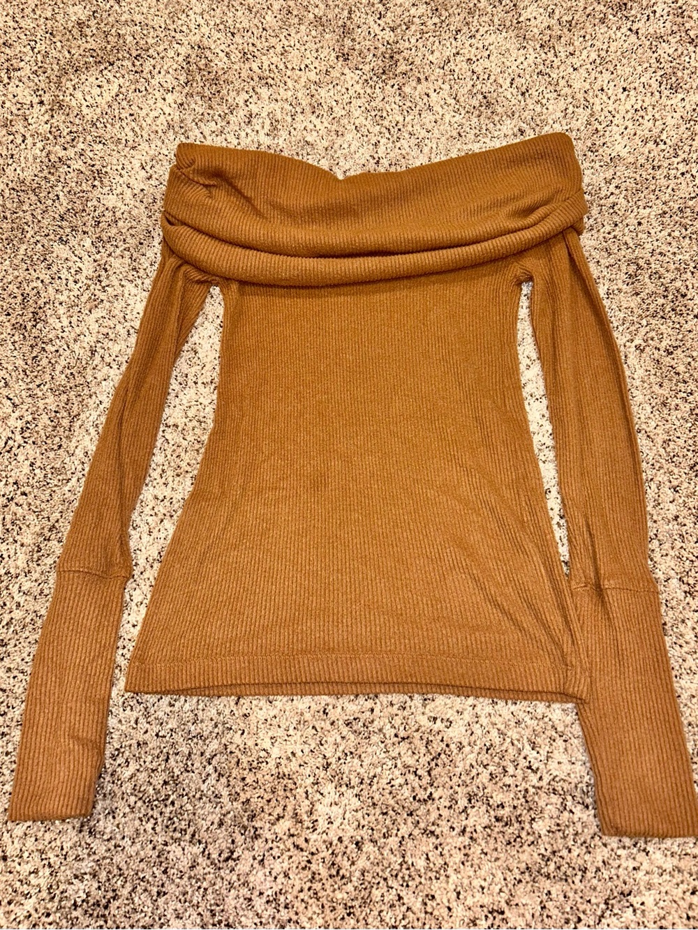 Off-Shoulder We The Free Ribbed Sweater - Picture 2 of 4
